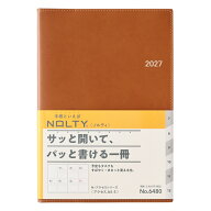 能率 2027年1月始まり手帳 ウィークリー NOLTY(ノルティ) アクセスA5-5（キャメル）[6480]