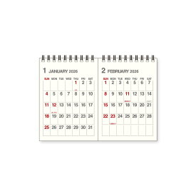 2026年　卓上　B7×2　アイボリー