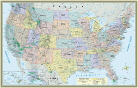 U.S. MAP POSTER [ MAPPING SPECIALISTS ]