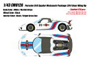 EIDOLON 1/43 EM812 Porsche 918 Spyder weissach package 2011 Rear Wing up ホワイト / マルティニストライプ 【E…