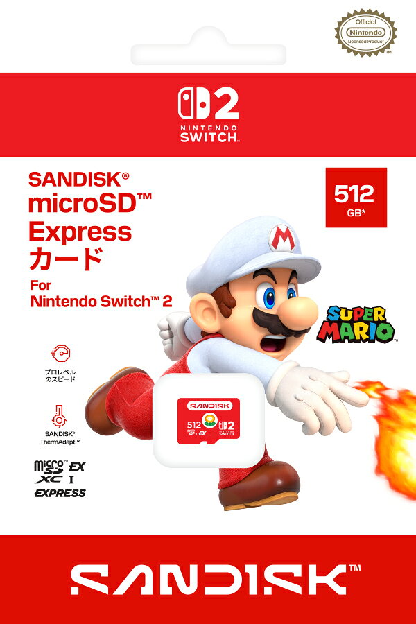 SanDisk microSD Express Card 512GB for Nintendo Switch 2