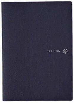 ESダイアリー2017 A6見開き1週間 ネイビー