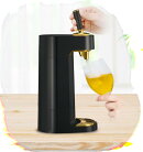 グリーンハウス ビールサーバー 泡を味わう 冷えたビールをキープできる氷点下保冷剤付き コンパクトサイズ 乾電池タイプ GH-BEERTEC-BK