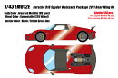 EIDOLON 1/43 EM812 Porsche 918 Spyder weissach package 2011 Rear Wing up アレナレッドメタリック (USスペック)…