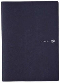 ESダイアリー2017 A6見開き1ヶ月＋ノート ネイビー