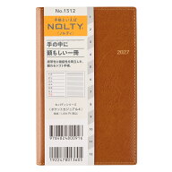 能率 2027年1月始まり手帳 ウィークリー NOLTY(ノルティ) ポケットカジュアル4（キャメル）[1512]
