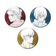 TVアニメ『進撃の巨人』エレン&ミカサ&アルミン メタリック缶バッジ3個セット