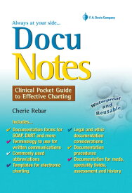 Docunotes: Clinical Pocket Guide to Effective Charting DOCUNOTES [ Cherie Rebar ]