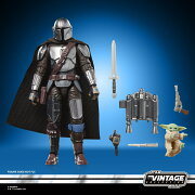 ハズブロ（Hasbro）STAR WARS スター・ウォーズ ヴィンテージコレクション スター・ウォーズ／マンダロリアン・アンド・グローグー マンダロリアン＆グローグー プレミアム 9.5 cm コレクション用アクションフィギュア G2532 正規品