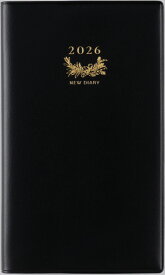 2026年　手帳　1月始まり　No.103　ニューダイアリー アルファ 6　　[黒]高橋書店　手帳判　　ウィークリー （ニューダイアリーアルファ）