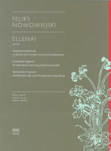 �y�A���y���z�m���H���B�G�W�X�L, Feliks: Ellenai Op.32a(�\���E�N�����l�b�g�ƌ��y�܏d�t): �X�R�A [ �m���H���B�G�W�X�L, Feliks ]