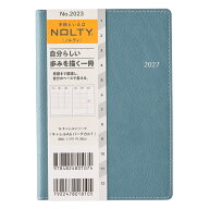 能率 2027年1月始まり手帳 ウィークリー NOLTY(ノルティ) キャレルA6バーチカル1（ブルー）[2023]