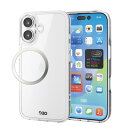 iPhone 17/ハイブリッドケース/D3O/オールクリア/メタルステッカー付/クリア