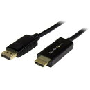DisplayPort - HDMI 変換アダプタケーブル/2m/DP 1.2 - HDMI ビデオ変換/4K30Hz/ディスプレイポート - HDMI 変換コ…