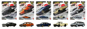 【楽天ブックス限定特典】【セット商品】ホットウィール(Hot Wheels)　カーカルチャー ジャパンヒストリックス5　'77 トヨタ セリカ + トヨタ AE86 スプリンター トレノ + 日産 スカイライン 2000GT-R LBWK + ダットサン 620 + '88 ホンダ CRX(アクリルスタンド)