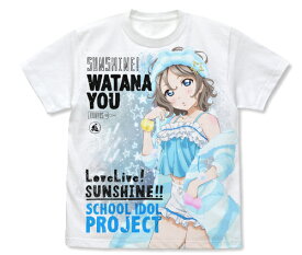 ラブライブ！サンシャイン!!渡辺 曜 フルグラフィックTシャツ パジャマVer./WHITE-S