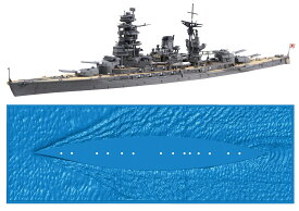 1/700 波シリーズ(スナップ仕様) No.9日本海軍戦艦 長門 昭和19年/捷一号作戦 【WN-9】 (プラモデル)