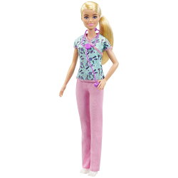 バービー(Barbie)　バービーとおしごと! かんごし きせかえ人形・ハウス ままごと・ごっこ遊び 3歳から グリーン GT…