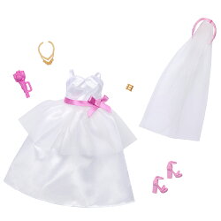 バービー(Barbie) ファッションパック　はなよめウエディングドレス＆ベール きせかえ人形・ハウス ドール用服＆ア…