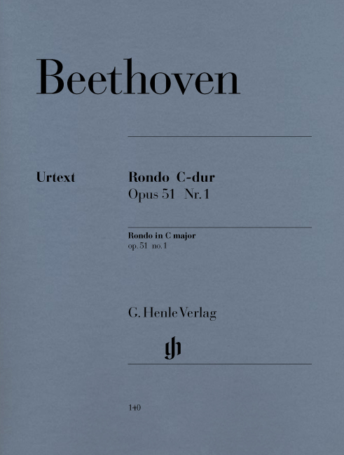 【輸入楽譜】ベートーヴェン,Ludwigvan:ロンドハ長調Op.51/1/原典版[ベートーヴェン,Ludwigvan]