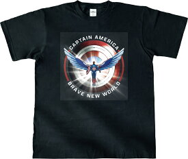キャプテン・アメリカ ブレイブ・ニュー・ワールド　キャプテンアメリカ4/Tシャツ(黒)