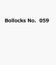 【予約】Bollocks　No．059