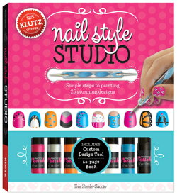 Nail Style Studio Single [With 6 Bottles of Nail Polish, Custom Design Tool and 250 Stick-On Stencil NAIL STYLE STUDIO SINGLE [ Klutz ]