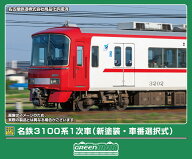 完成品モデル 名鉄3100系1次車（新塗装・車番選択式）基本2両編成セット（動力付き） 【32165】 (鉄道模…