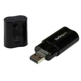 USB接続ステレオオーディオ変換アダプタ ヘッドフォン／マイク用3.5mmミニジャック増設外付けサウンドインターフェース