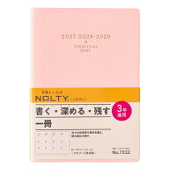 能率 2027年1月始まり NOLTY(ノルティ) メモリー3年日誌（ピンク）[7332]