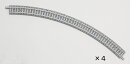 TOMIX カーブPCレール C317-45-PC (F) (4本セット) 【1192】 (鉄道模型 ジオラマ)