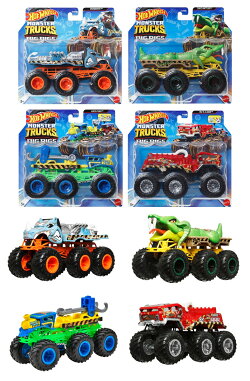 ホットウィール(Hot Wheels) モンスタートラック トランスポーター アソート 乗り物おもちゃ ミニカー 4台入り BO…