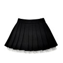 1/6スケール用ウェア PNS フリル付きプリーツスカート ブラック×ホワイト 【POC641-BKW】 (ドール)