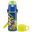 スプラトゥーン 3 水筒 ステンレス製2WAYタイプ 直飲み470ml・コップ飲み430ml Skater スケーター 超軽量2WAYステ…