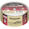 Panasonic 録画用2倍速ブルーレイディスク片面2層50GB（書換型） スピンドル30枚 LM-BES50P30