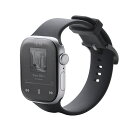 Apple Watch 49/45/44/42mm/バンド/シリコン/TOUGH SLIM/ブラック