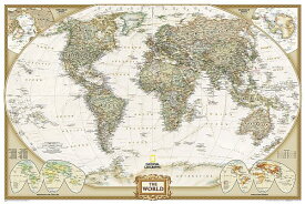 National Geographic World Wall Map - Executive (Poster Size: 36 X 24 In) MAP-NATL GEOGRAPHIC WORLD WALL （National Geographic Reference Map） [ National Geographic Maps ]