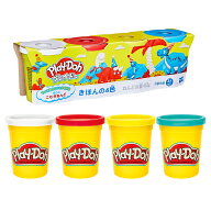 プレイ・ドー Play-Doh きほんの4色 カラフルなこむぎねんど シングル缶112gが4個入ったセット 2歳以上の…