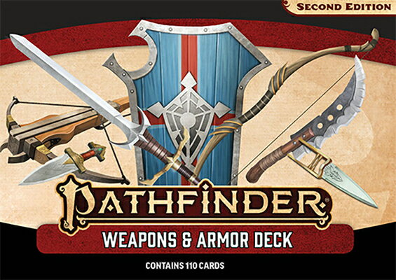 Pathfinder Weapons & Armor Deck P2 | Mazzo Di Carte Con Armi E Armature Dal Core Rulebook | Gioco Di Ruolo