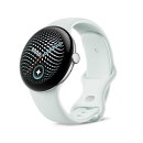 Google Pixel Watch 5(45 mm) Polished Silver アルミケース / Fog アクティブ バンド(第 2 世代) Wi-Fi