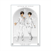 進撃の巨人 Black & White ver． アクリルボード ／02 エレン・リヴァイ（White）