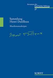 �y�A���y���zSAMMLUNG HENRI DUTILLEUX(INVENTARE BAND 27)/G