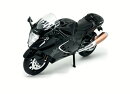 1/12 塗装済み完成品 ダイキャストモーターサイクル Suzuki Hayabusa 2024 黒 (ミニカー)