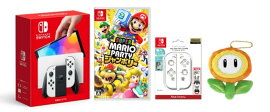【楽天ブックス限定配送BOX】【楽天ブックス限定特典】【クリスマスギフトセット】Nintendo Switch（有機ELモデル） Joy-Con(L)/(R) ホワイト+スーパー マリオパーティ ジャンボリー+アクセサリーセット(アクリルキーホルダー（5cm角）)