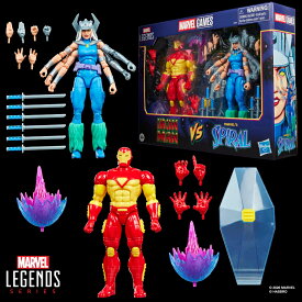 ハズブロ（Hasbro）MARVEL マーベルレジェンド・シリーズ マーベル・ゲームズ アイアンマン VS スパイラル、アベンジャーズ vs X-Menのヴィラン レトロゲームモチーフコレクション用 15 cm アクションフィギュア G2118 正規品