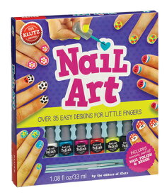 Nail Art: Over 35 Easy Designs for Little Fingers [With Non-Toxic Peel-Off Nail Polish and Brush] NAIL ART （Klutz） [ Klutz ]