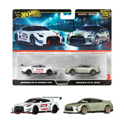 ホットウィール(Hot Wheels)　プレミアム 2パック 日産 GT-R ニスモ GT3 / 日産 GT-R (R35) 乗り物おもちゃ ミニカ…