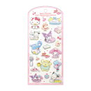 サンリオキャラクターズパールマシュマロシール　ふんわりパジャマパーティー