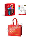 【楽天ブックス限定特典】【クリスマスギフトセット】Nintendo Switch（有機ELモデル） Joy-Con(L) ネオンブルー/(R…