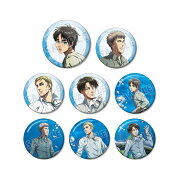 TVアニメ『進撃の巨人』描き下ろしイラスト 水中浮遊ver. トレーディング缶バッジ(BOX＝8個)